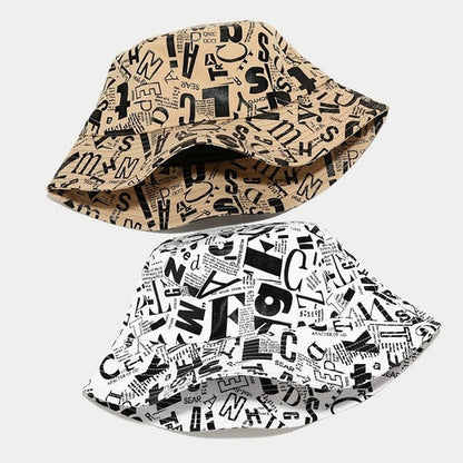 City Chic: Graffiti Letter Bucket Hat! - men's graphic t-shirts, Men's Shorts, Men's swim trunks, Men's Joggers, womens crop tee, womens crop top, Women's Hoodies, High Waisted Bikini, String Bikini Swimwear Sets, mens sweatpants, mens underwear, womens dresses, mens high top canvas shoes, men slides, Athletic Women Shoes, Women's canvas shoes, reversible bucket hat, best travel backpack -  Urban Style