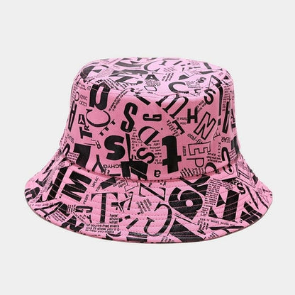 City Chic: Graffiti Letter Bucket Hat! - men's graphic t-shirts, Men's Shorts, Men's swim trunks, Men's Joggers, womens crop tee, womens crop top, Women's Hoodies, High Waisted Bikini, String Bikini Swimwear Sets, mens sweatpants, mens underwear, womens dresses, mens high top canvas shoes, men slides, Athletic Women Shoes, Women's canvas shoes, reversible bucket hat, best travel backpack -  Urban Style