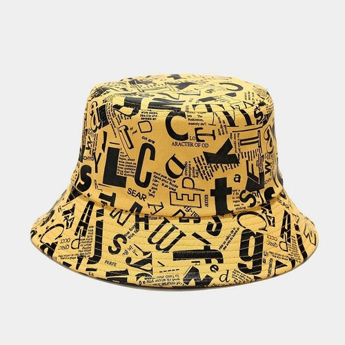 City Chic: Graffiti Letter Bucket Hat! - men's graphic t-shirts, Men's Shorts, Men's swim trunks, Men's Joggers, womens crop tee, womens crop top, Women's Hoodies, High Waisted Bikini, String Bikini Swimwear Sets, mens sweatpants, mens underwear, womens dresses, mens high top canvas shoes, men slides, Athletic Women Shoes, Women's canvas shoes, reversible bucket hat, best travel backpack -  Urban Style