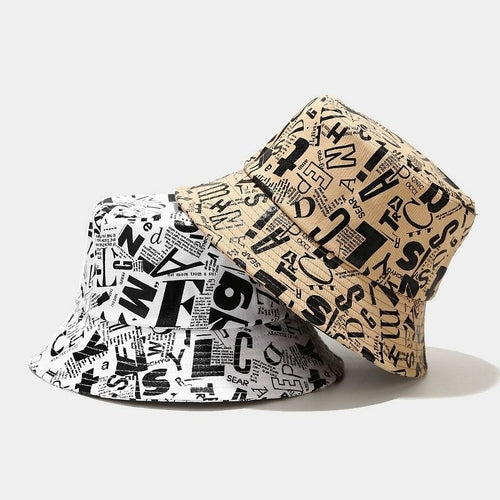 City Chic: Graffiti Letter Bucket Hat! - men's graphic t-shirts, Men's Shorts, Men's swim trunks, Men's Joggers, womens crop tee, womens crop top, Women's Hoodies, High Waisted Bikini, String Bikini Swimwear Sets, mens sweatpants, mens underwear, womens dresses, mens high top canvas shoes, men slides, Athletic Women Shoes, Women's canvas shoes, reversible bucket hat, best travel backpack -  Urban Style