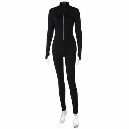 Stylish Full-Body Slimming Long-Sleeve Zipper Waist Yoga Jumpsuit - men's graphic t-shirts, Men's Shorts, Men's swim trunks, Men's Joggers, womens crop tee, womens crop top, Women's Hoodies, High Waisted Bikini, String Bikini Swimwear Sets, mens sweatpants, mens underwear, womens dresses, mens high top canvas shoes, men slides, Athletic Women Shoes, Women's canvas shoes, reversible bucket hat, best travel backpack -  Urban Style