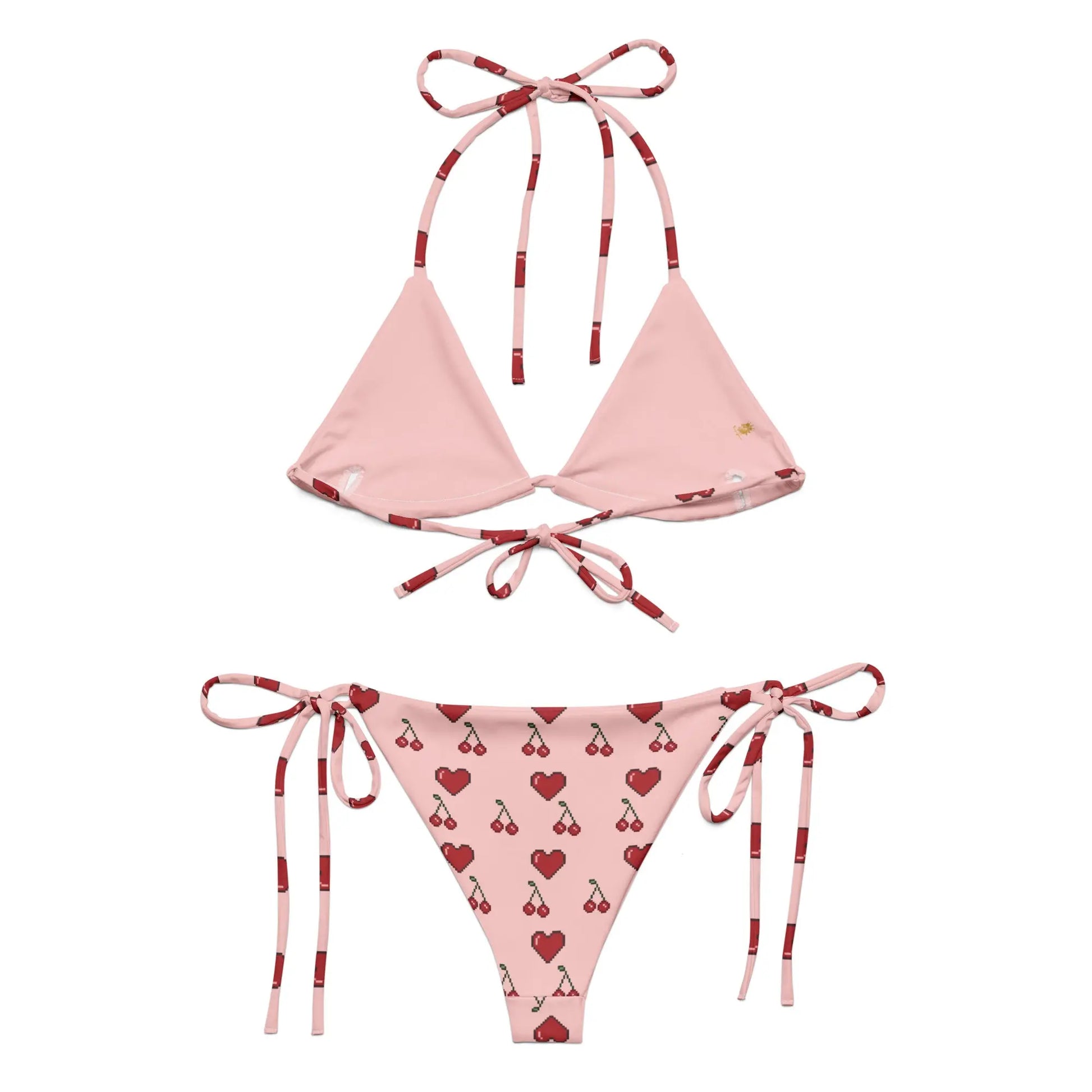 Pink Women's Swimwear String Bikini Set UPF 50+ - men's graphic t-shirts, Men's Shorts, Men's swim trunks, Men's Joggers, womens crop tee, womens crop top, Women's Hoodies, High Waisted Bikini, String Bikini Swimwear Sets, mens sweatpants, mens underwear, womens dresses, mens high top canvas shoes, men slides, Athletic Women Shoes, Women's canvas shoes, reversible bucket hat, best travel backpack -  Urban Style