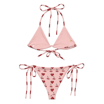 Pink Women's Swimwear String Bikini Set UPF 50+ - men's graphic t-shirts, Men's Shorts, Men's swim trunks, Men's Joggers, womens crop tee, womens crop top, Women's Hoodies, High Waisted Bikini, String Bikini Swimwear Sets, mens sweatpants, mens underwear, womens dresses, mens high top canvas shoes, men slides, Athletic Women Shoes, Women's canvas shoes, reversible bucket hat, best travel backpack -  Urban Style