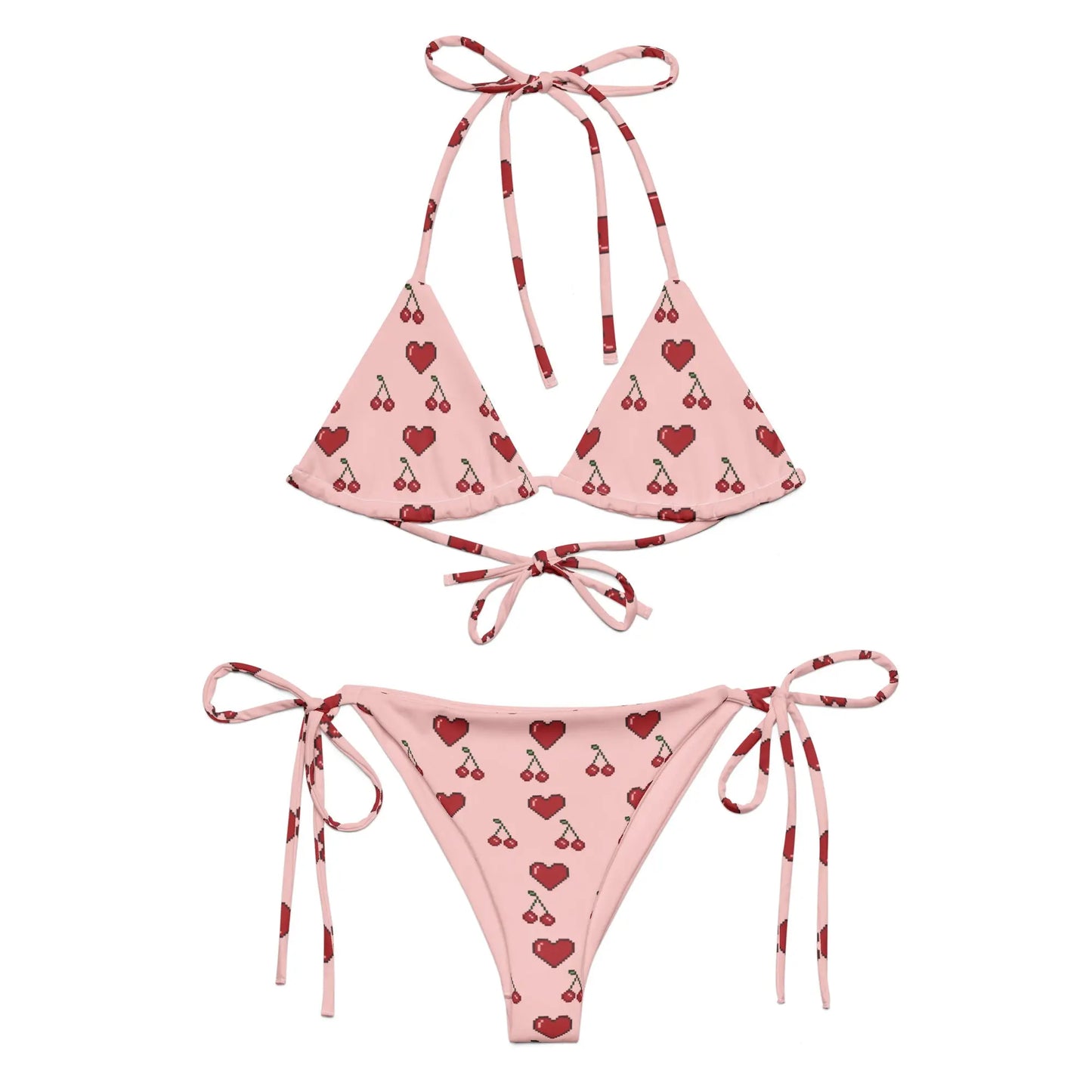 Pink Women's Swimwear String Bikini Set UPF 50+ - men's graphic t-shirts, Men's Shorts, Men's swim trunks, Men's Joggers, womens crop tee, womens crop top, Women's Hoodies, High Waisted Bikini, String Bikini Swimwear Sets, mens sweatpants, mens underwear, womens dresses, mens high top canvas shoes, men slides, Athletic Women Shoes, Women's canvas shoes, reversible bucket hat, best travel backpack -  Urban Style