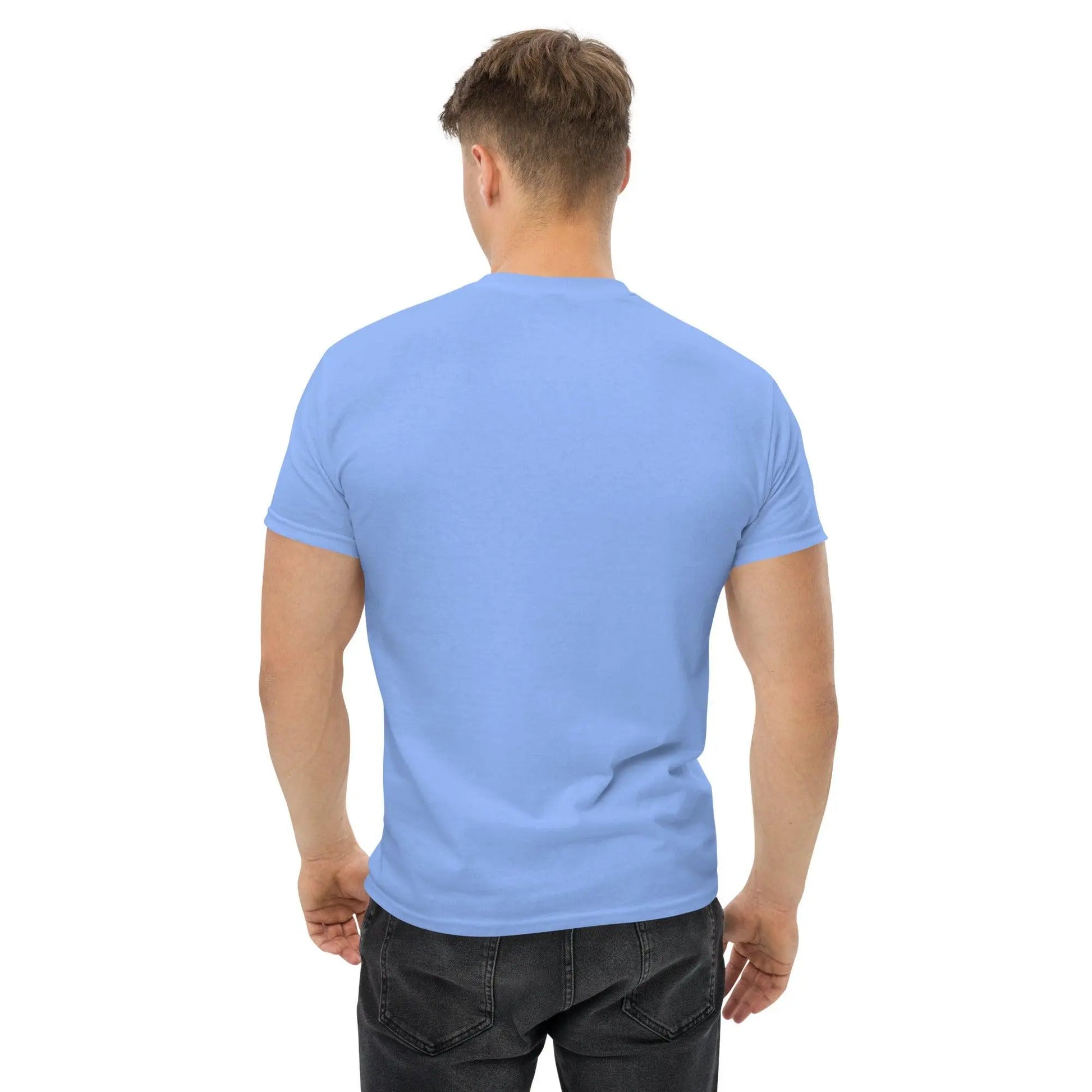 Men Classic Tee: Unmatched Comfort - men's graphic t-shirts, Men's Shorts, Men's swim trunks, Men's Joggers, womens crop tee, womens crop top, Women's Hoodies, High Waisted Bikini, String Bikini Swimwear Sets, mens sweatpants, mens underwear, womens dresses, mens high top canvas shoes, men slides, Athletic Women Shoes, Women's canvas shoes, reversible bucket hat, best travel backpack -  Urban Style