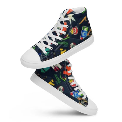 Men’s High Top Canvas Shoes-Premium Quality - men's graphic t-shirts, Men's Shorts, Men's swim trunks, Men's Joggers, womens crop tee, womens crop top, Women's Hoodies, High Waisted Bikini, String Bikini Swimwear Sets, mens sweatpants, mens underwear, womens dresses, mens high top canvas shoes, men slides, Athletic Women Shoes, Women's canvas shoes, reversible bucket hat, best travel backpack -  Urban Style